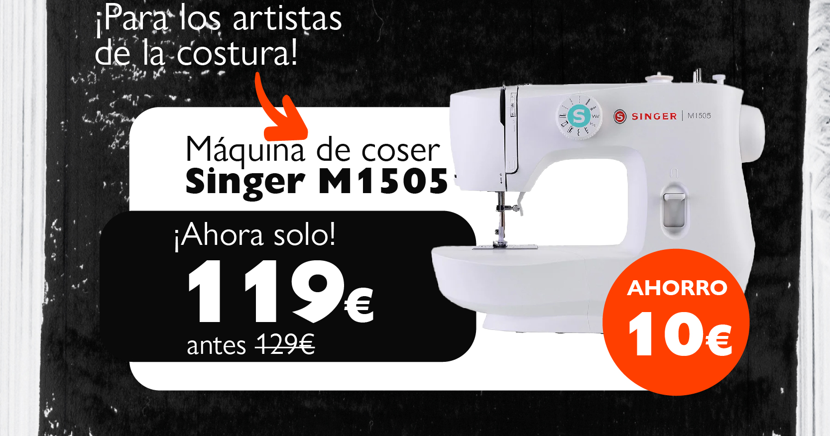 Máquina de coser Singer M1505 ahora 119€