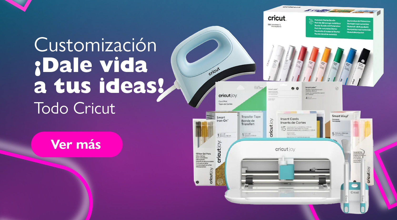 Customización ¡Dale vida a tus ideas! Todo Cricut