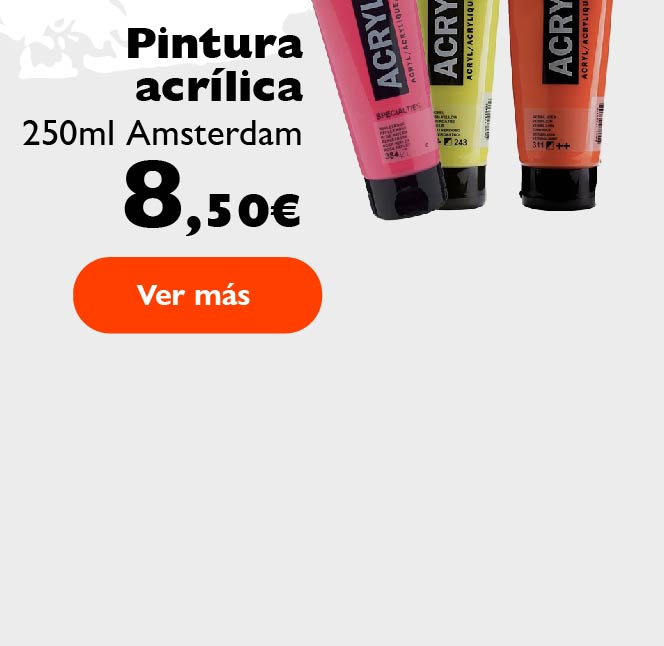 Pintura acrílica amsterdam 8,50€