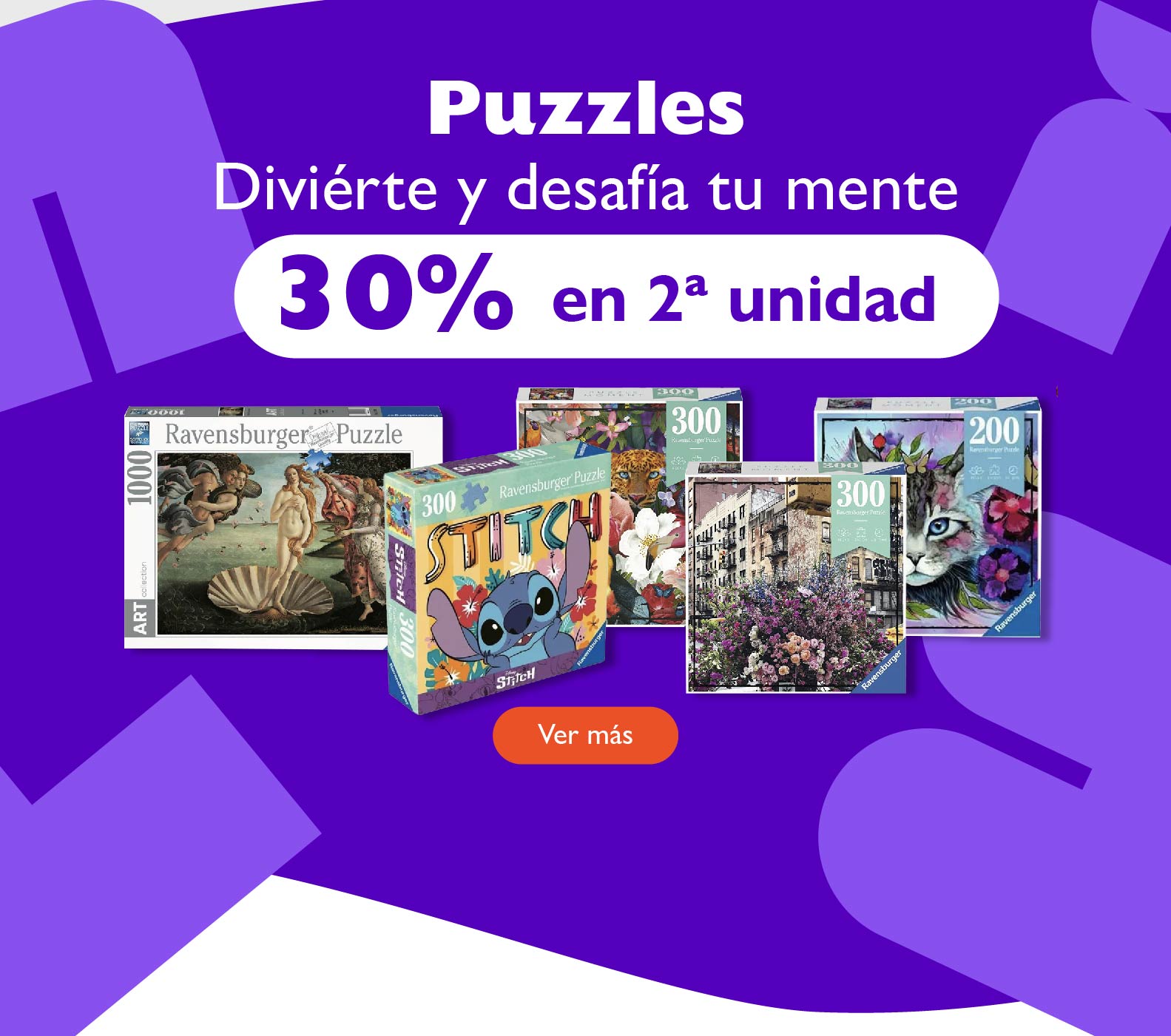 Puzzles, diviértete y desafía tu mente, 30% en la 2ª unidad