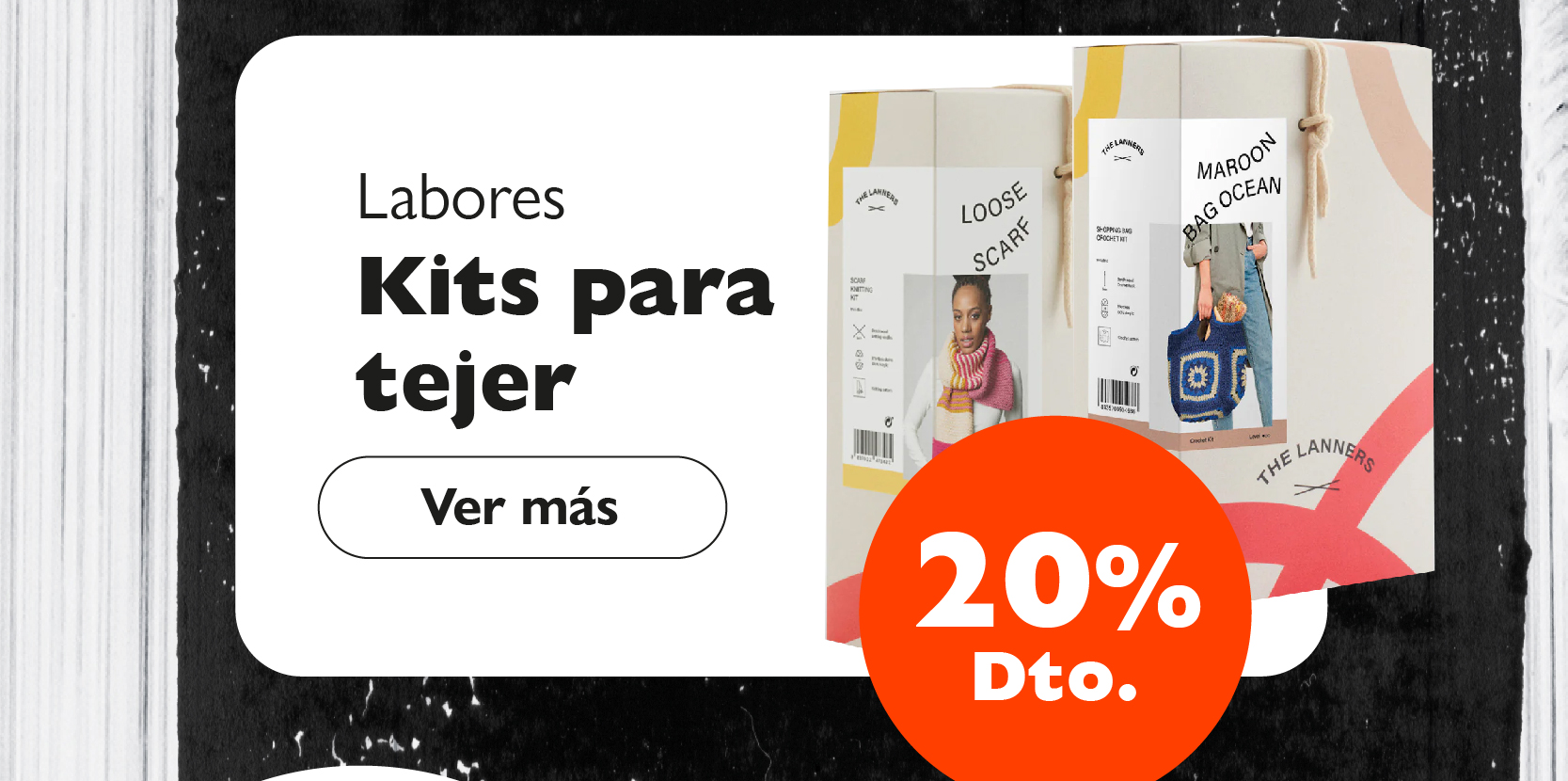 Labores: Kits para tejer con 20% de descuento