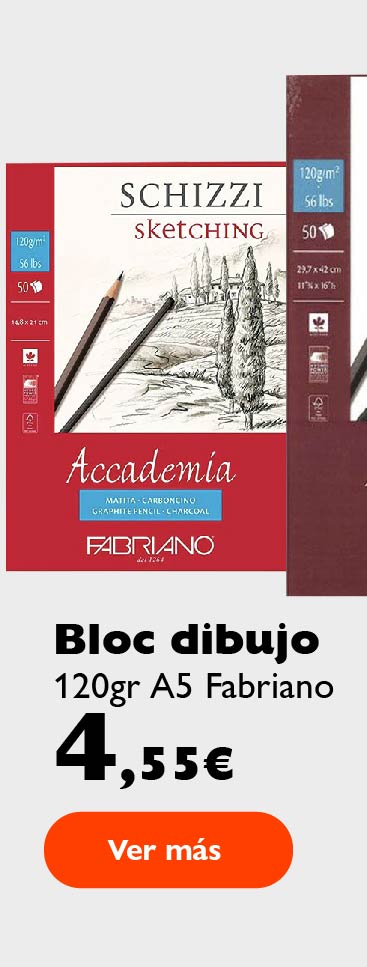 Bloc dibujo fabriano 4,55€