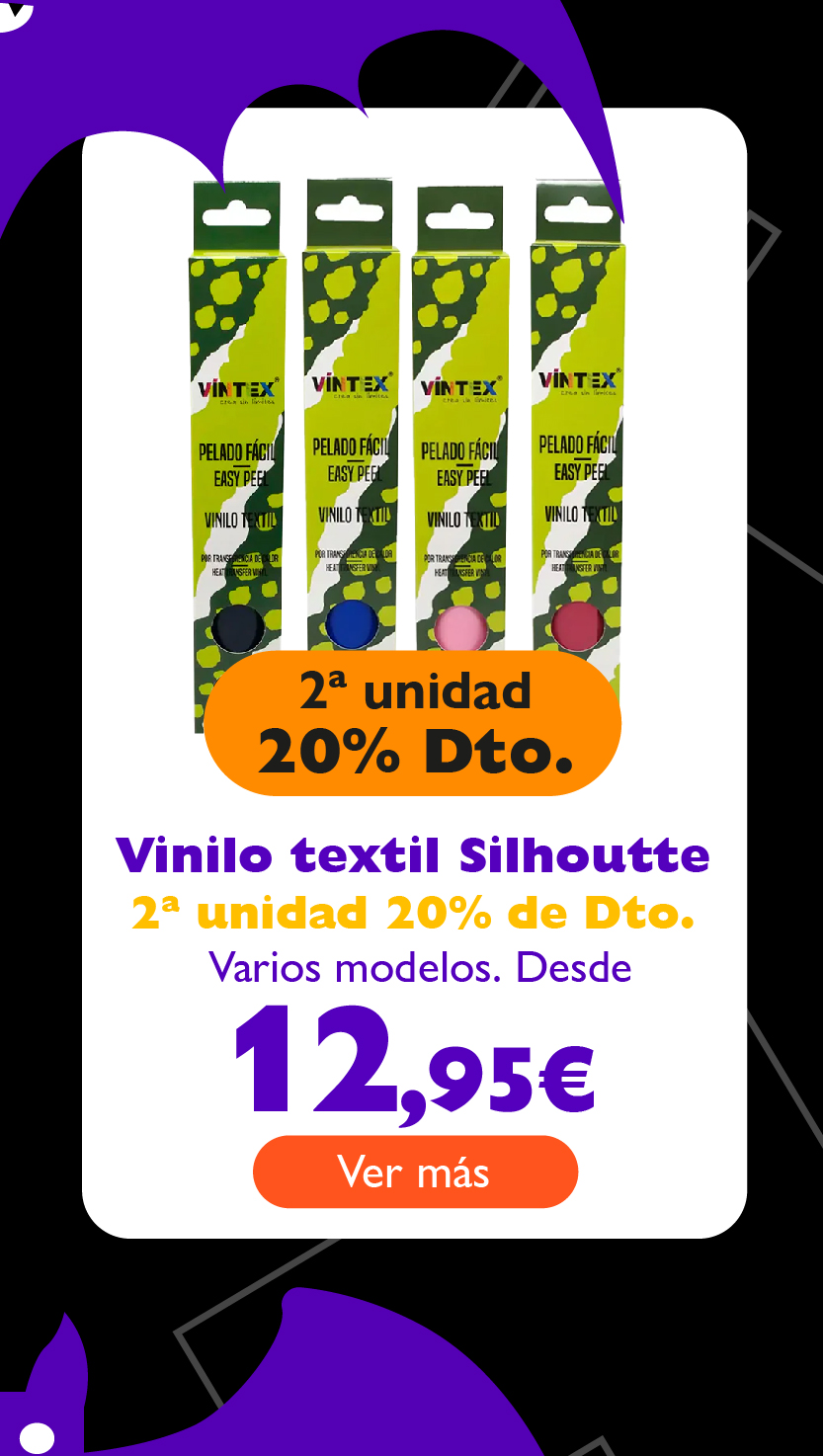 Vinilos textiles Silhoutte, 2º unidad 20% de descuento