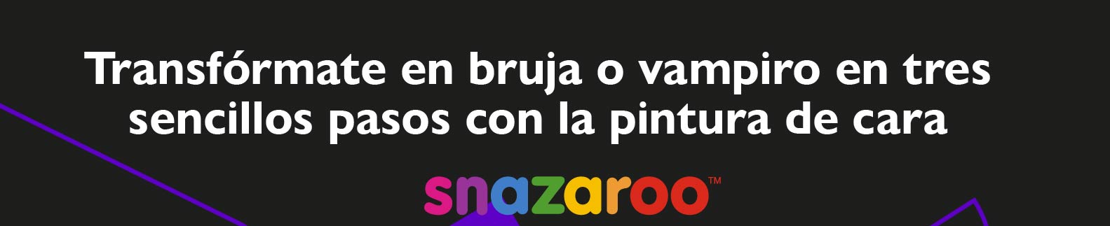 Transfórmate en bruja o vampiro en tres sencillos pasos con la pintura de cara snazaroo