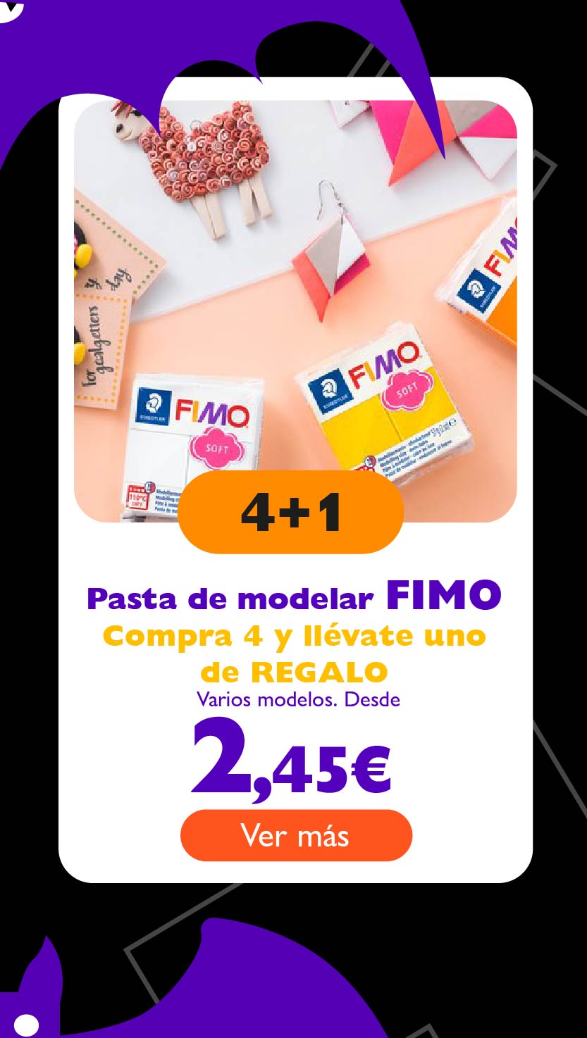 Pasta para modelar FIMO, compra 4 y llévate uno de REGALO