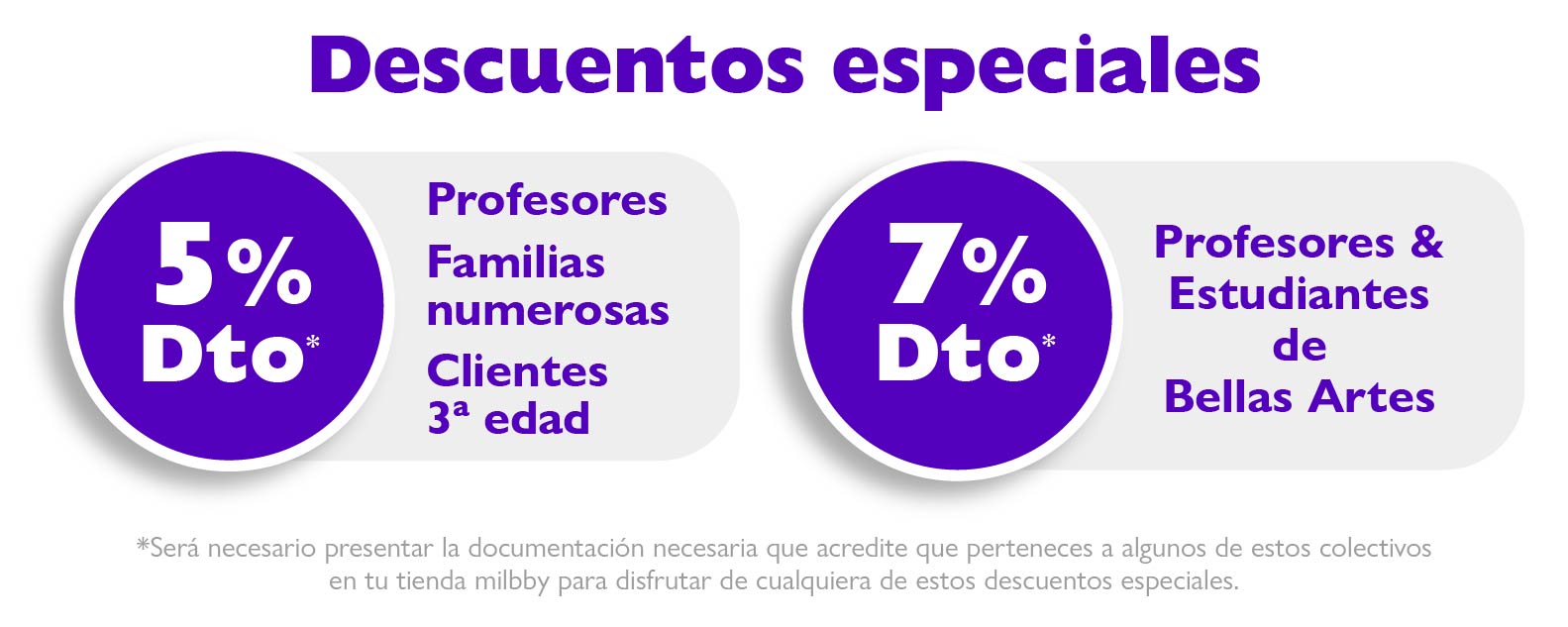 Descuentos especiales