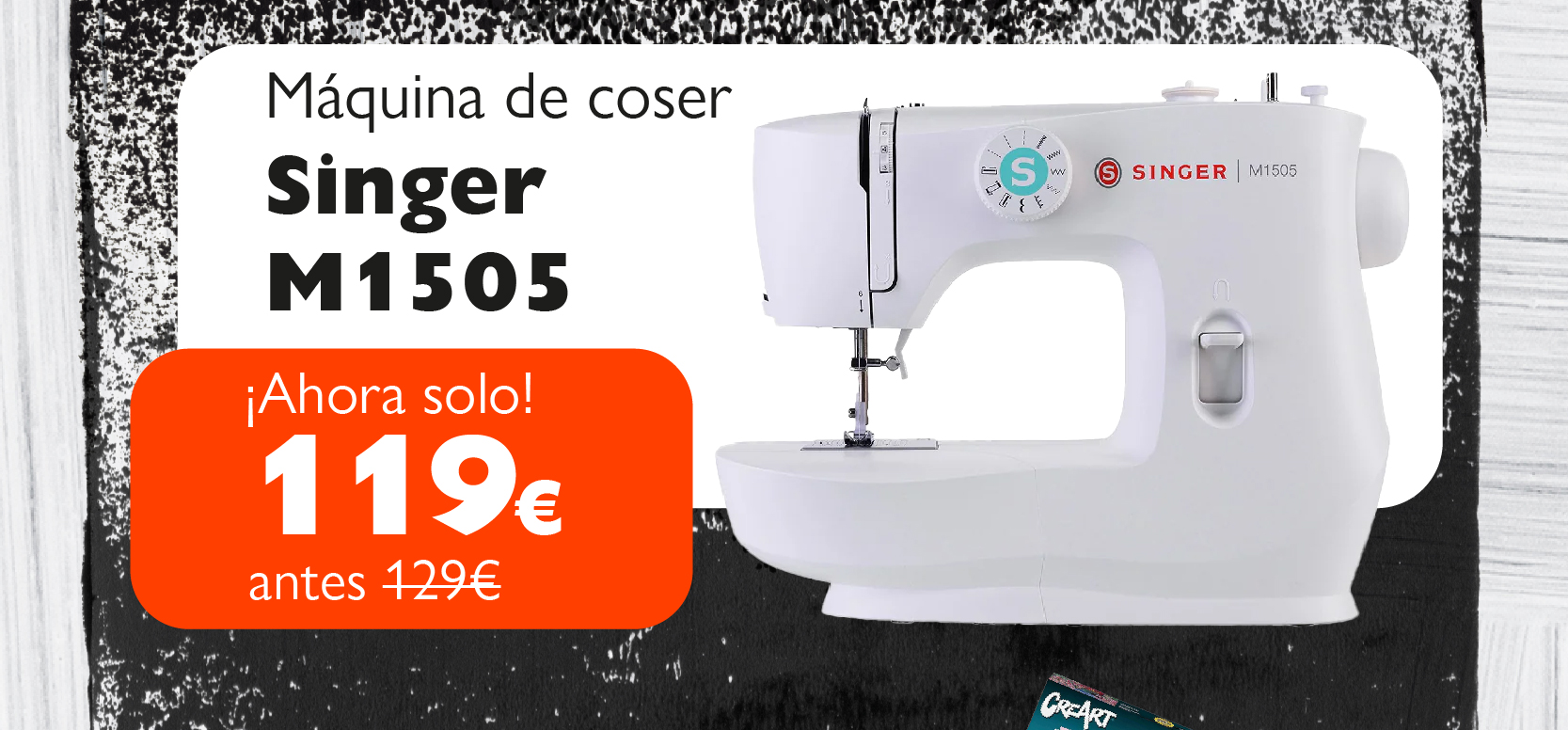 Máquina de coser Singer M1505 solo 119€