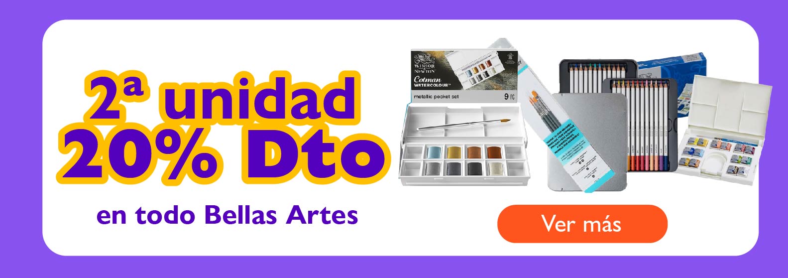  2ºunidad 30% de descuento en todo Bellas Artes