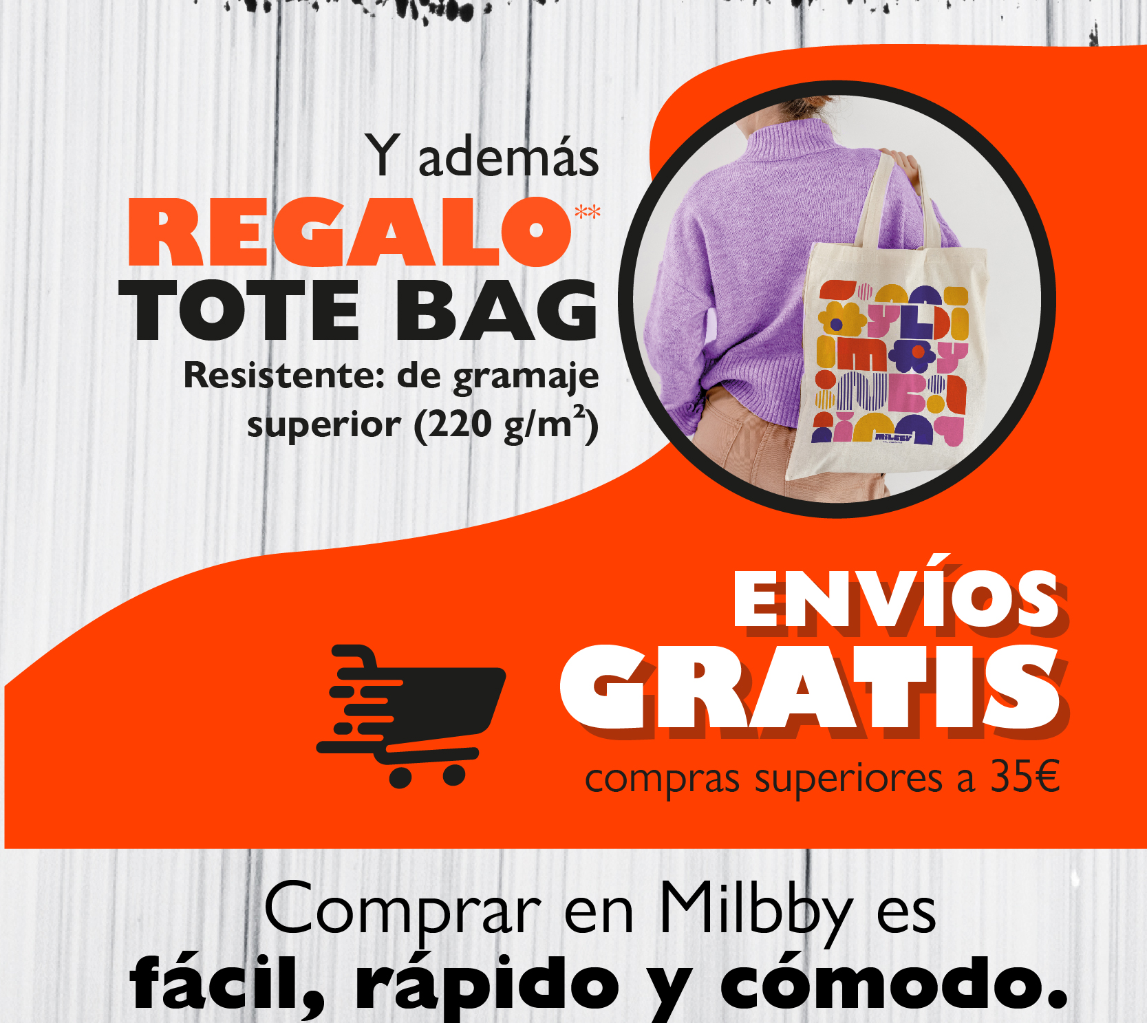 Regalo de tote bag y envíos gratis