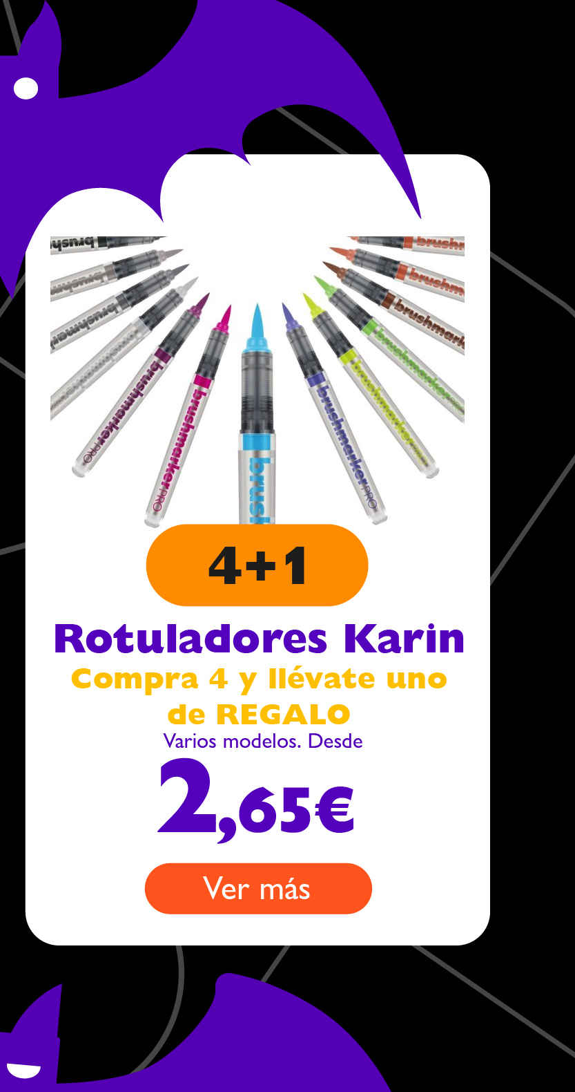 Rotuladores Karin, compra 4 y llévate uno de REGALO