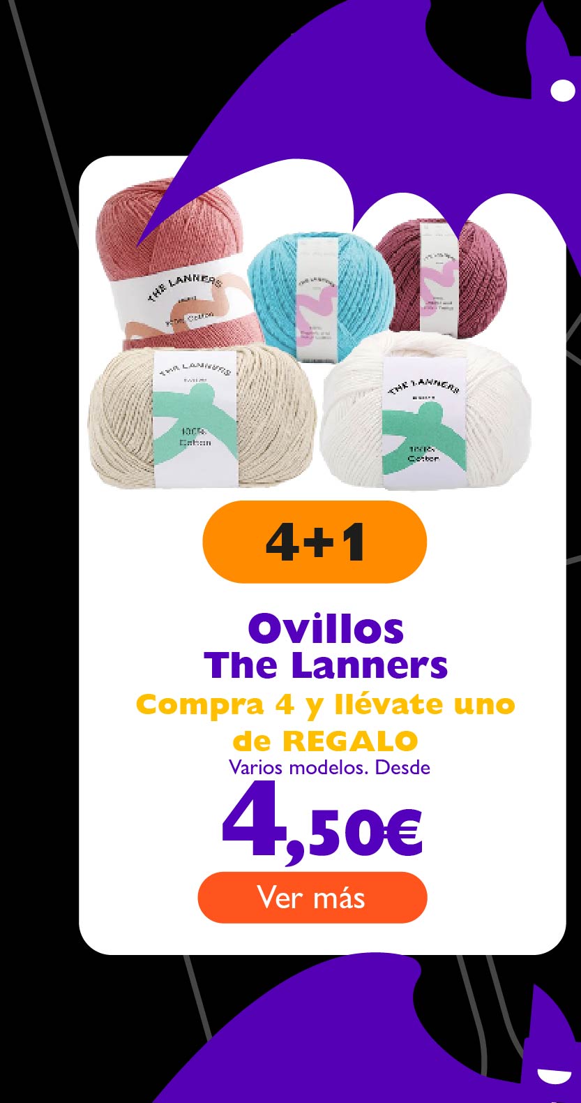 Ovillos The Lanners, compra 4 y llévate uno de REGALO