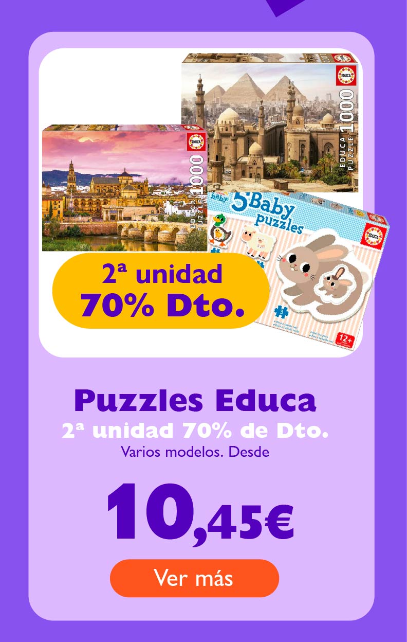 Puzzles educa 2ºunidad 70% de descuento