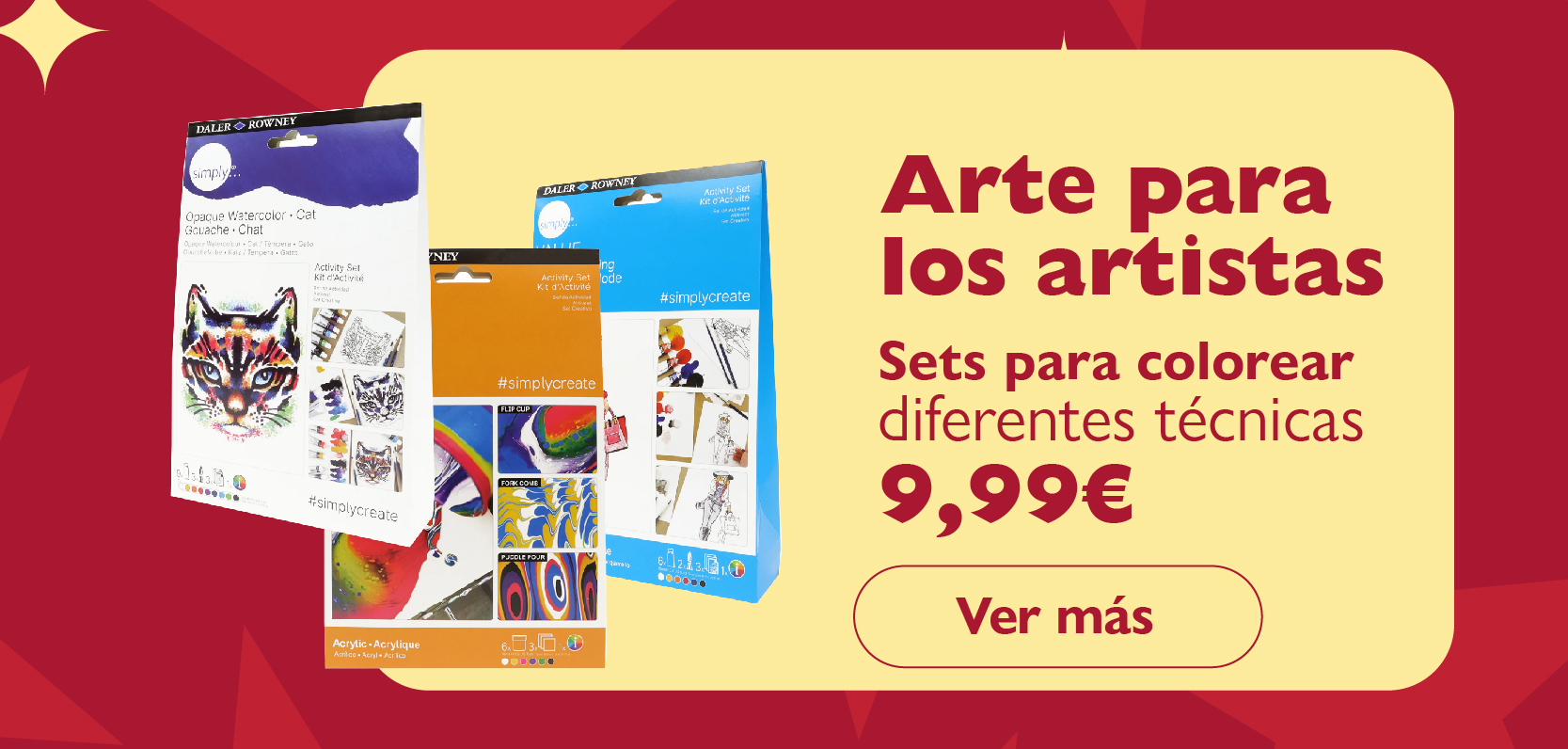 Arte para los artistas. Sets para colorear diferentes técnicas 9,99€